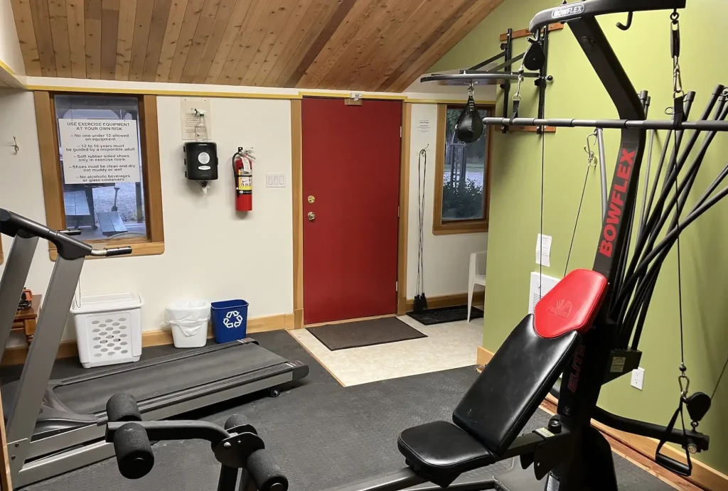 BraeBurn Inn's Exercise Room back toward treadmill