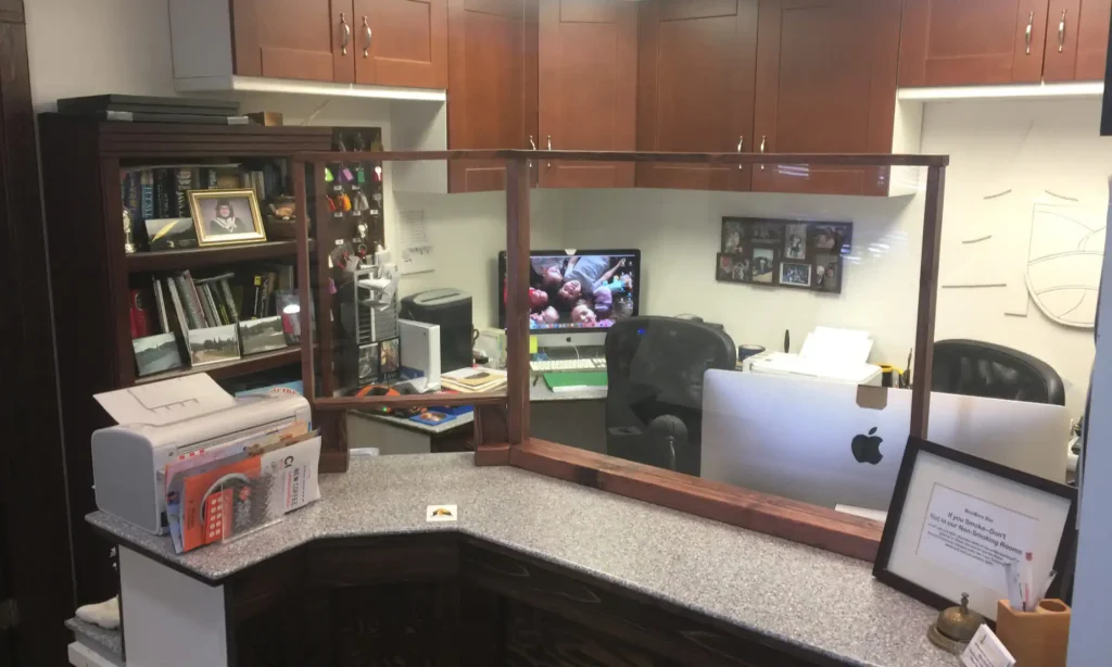 Office reception area